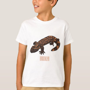 Gila monsterets tecknad illustration t shirt