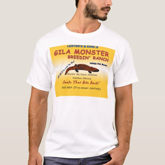 Gila monsterSteaks T-shirt (Framsida)