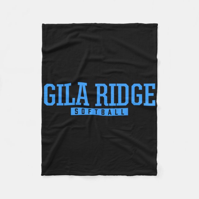 Gila Ridge High School Softboll Fleecefilt (Framsidan)