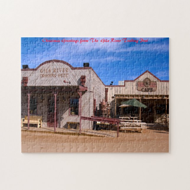 Gila River Trading Post. Julhälsningar Pussel (Horisontell)