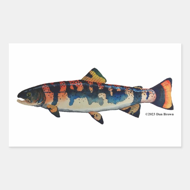 Gila Trout Rektangulärt Klistermärke (Framsida)