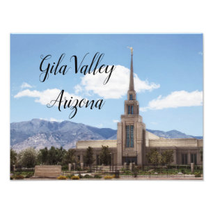 Gila Valley Arizona Temple Fototryck