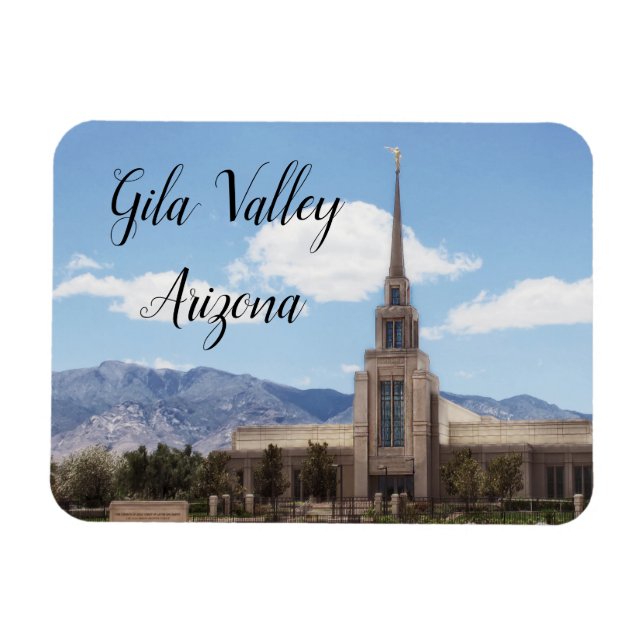 Gila Valley Arizona Temple Magnet (Horisontell)