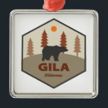 Gila Wilderness New mexico Bear Julgransprydnad Metall<br><div class="desc">Gila är inte bara landets första vildmarksområde,  det är också New mexico:s största vildmarksområde och erbjuder exceptionella möjligheter till fiske,  vandring,  ompackning,   fiske och camping.</div>