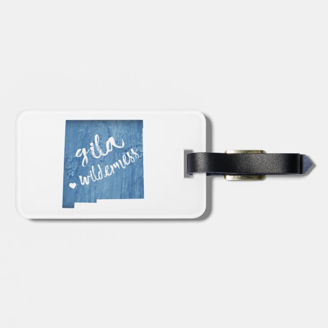 Gila Wilderness New mexico Wood Grain Bagagebricka (Baksida Vågrät)