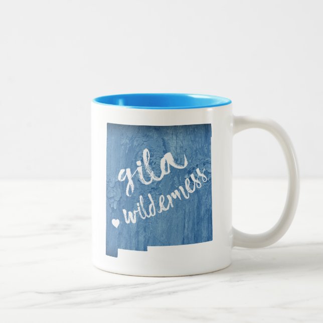 Gila Wilderness New mexico Wood Grain Två-Tonad Mugg (Höger)