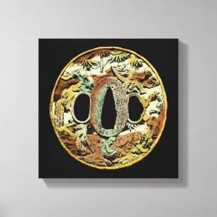 Gilad Asian Medallion av Vision Studio Canvastryck