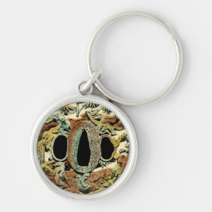 Gilad Asian Medallion av Vision Studio Rund Silverfärgad Nyckelring