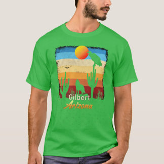 Gilbert Arizona AZ Sunset Coyote Vulture Cactus De T Shirt