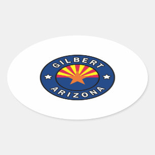 Gilbert Arizona Ovalt Klistermärke