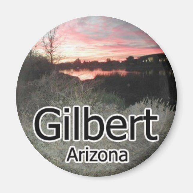 Gilbert Arizona Sunset Magnet (Framsidan)