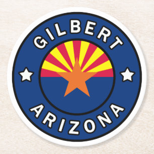 Gilbert Arizona Underlägg Papper Rund
