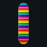 Gilbert Baker Pride Flagga Repeat Rainbow Rand Mini Skateboard Bräda 18,5 Cm<br><div class="desc">det ursprungliga pridet färg inklusive rosa; upprepa rand mönster</div>
