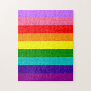 Gilbert Bakers 9-Rand Rainbow Flagga Pussel
