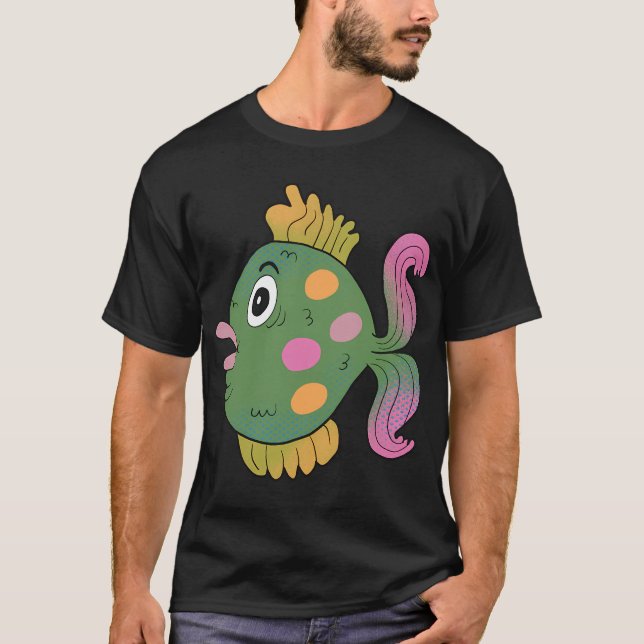 Gilbert den tropiska fisken t shirt (Framsida)