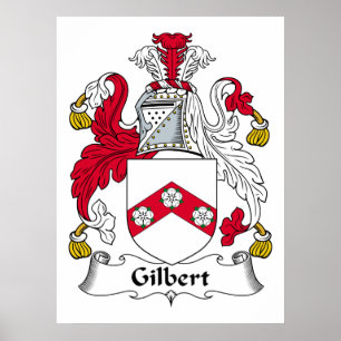 Gilbert familjvapensköld poster