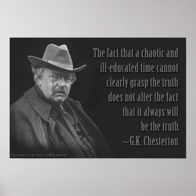 Gilbert Keith Chesterton Poster (Framsidan)