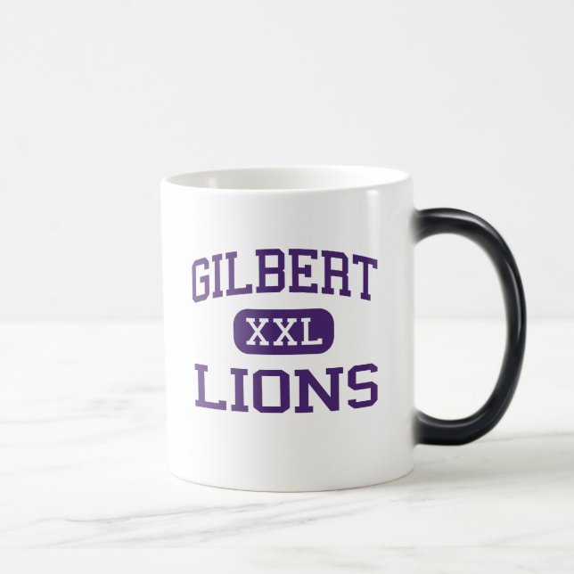 Gilbert - lejon - pensionär - Gilbert West Magisk Mugg (Höger)
