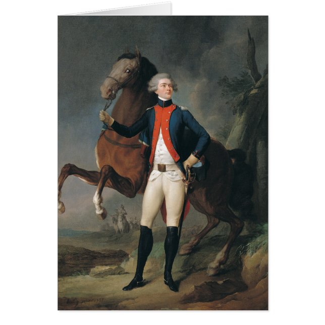 Gilbert Motier Markis de la Fayette, 1788 Hälsningskort (Framsidan)