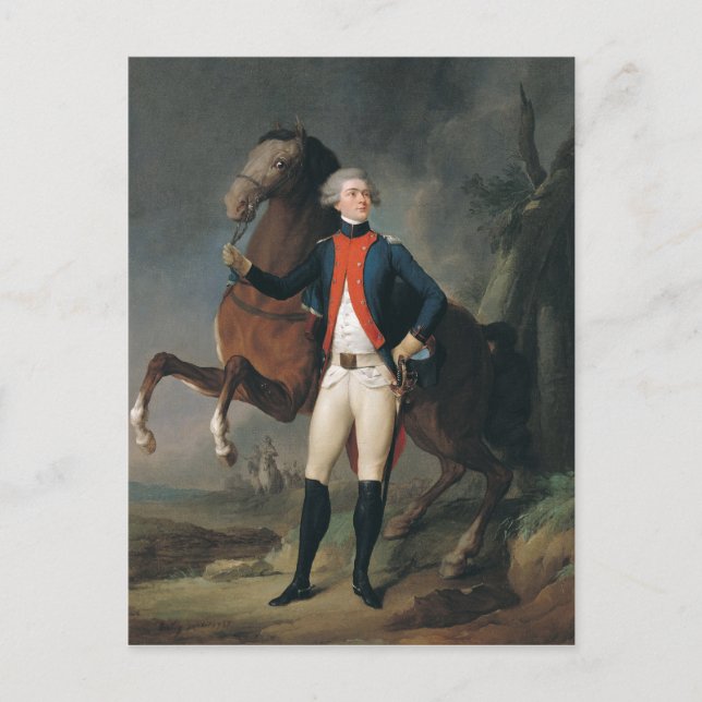 Gilbert Motier Marquis de la Fayette, 1788 Vykort (Framsida)