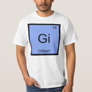 Gilbert Namn Chemistry Inslag Periodic Bord Tröja