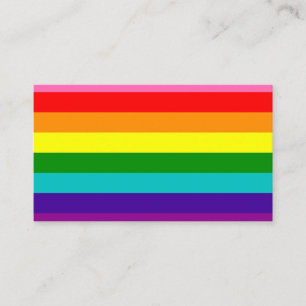 Gilbert Pride Flagga Visitkort
