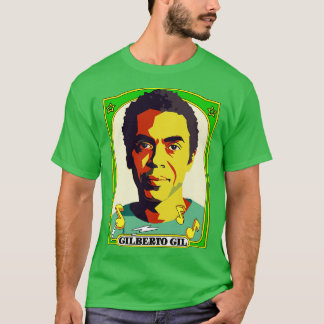 Gilberto Gil Retro Original Fläkt Art Design T Shirt