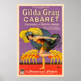 Gilda Grått Cabaret Vintage affisch