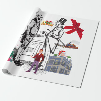 Gilded Age Victorian Jul Wrapping Papper 🎄 Presentpapper