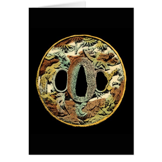 Gilded Asian Medallion by Vision Studio Hälsningskort (Framsidan)