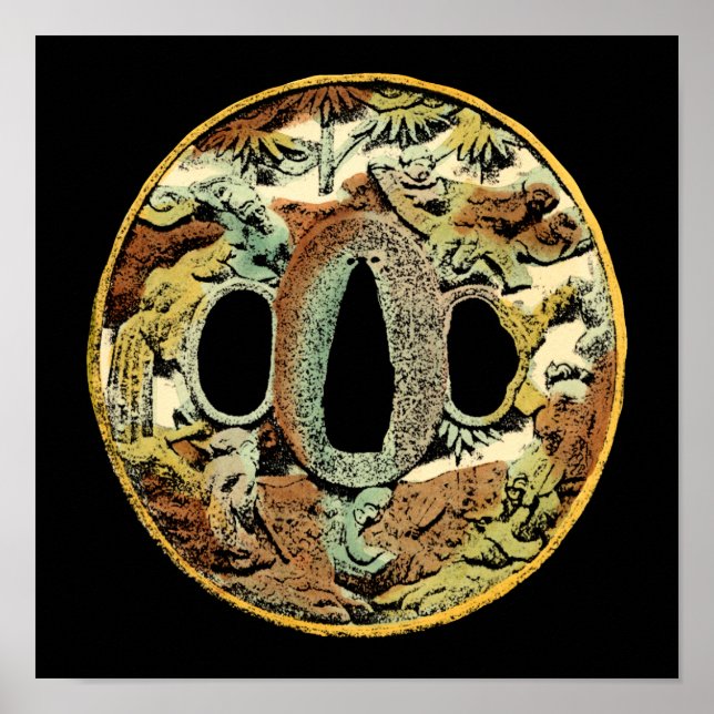 Gilded Asian Medallion by Vision Studio Poster (Framsidan)