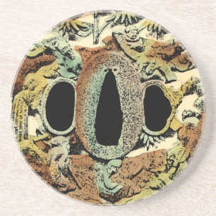 Gilded Asian Medallion by Vision Studio Underlägg Sandsten