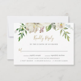 Gilded Bloom Bröllop OSA Card med målval Kort