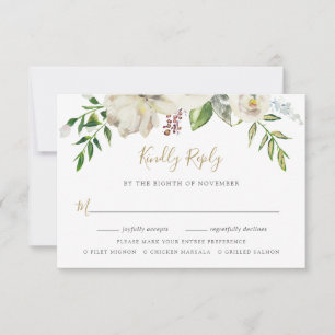 Gilded Bloom Bröllop OSA Card med målval Kort