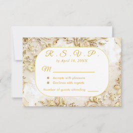 Gilded Bloom Classic Bröllop OSA Card Kort