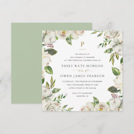 Gilded Blooms bröllopsinbjudan Inbjudningar