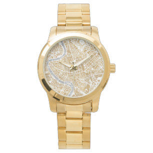 Gilded City Karta of Rom Armbandsur