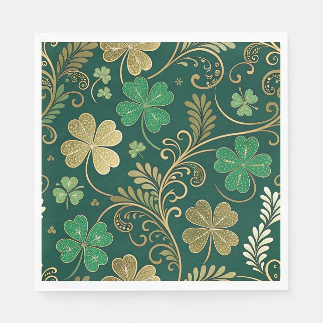 Gilded Clover Flourish Pappersservett (Framsidan)
