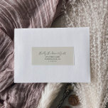 Gilded Coordinate Cream Grått Guest Address Label Klistermärken<br><div class="desc">De gyldade koordinatkrämen och grått-gästadressetiketterna är perfekt för elegant bröllop. Den moderna romantiska designen har klassisk kräm och grått-typografi parad med en rustik men elegant-kalligrafi med vintage handskrivet stil. Anpassade i alla färg. Anpassa varje etikett med gästernas namn och adress. 21 etiketter per lakan. Lägg till varje lakan som du...</div>
