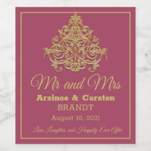 Gilded Elegance Vin Label