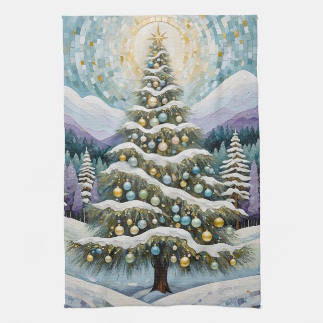 Gilded Evergreen Kökshandduk (Vertikal)