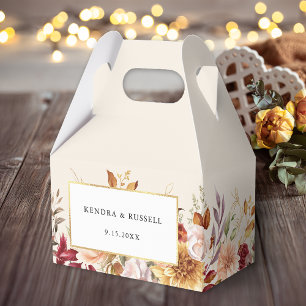 Gilded Fall Terracotta Blommigt Presentaskar