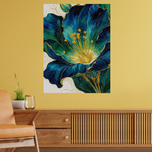 Gilded Flower Poster   Väggkonst