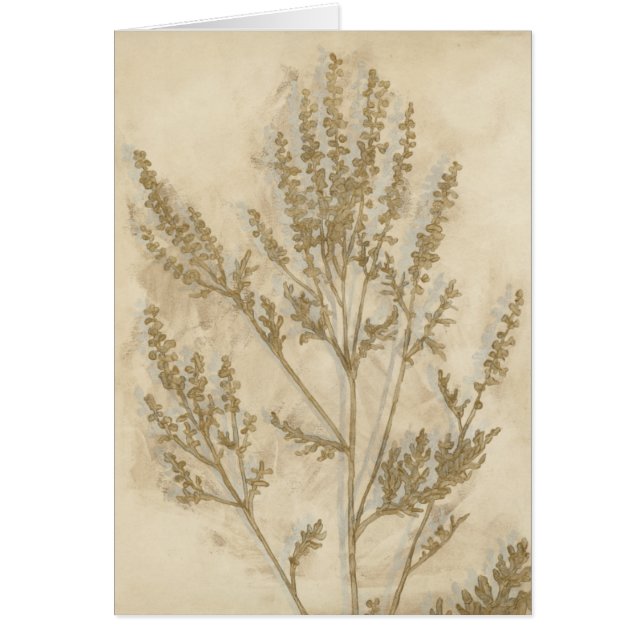 Gilded Foliage II Hälsningskort (Framsidan)