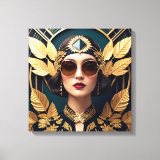Gilded Glamour Canvastryck