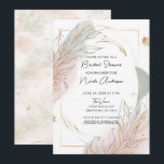 Gilded Gold Sage & Blush Botanical Bridal Shower Inbjudningar<br><div class="desc">customize for any event</div>