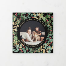 Gilded Greenery Black | Flerfoto jul