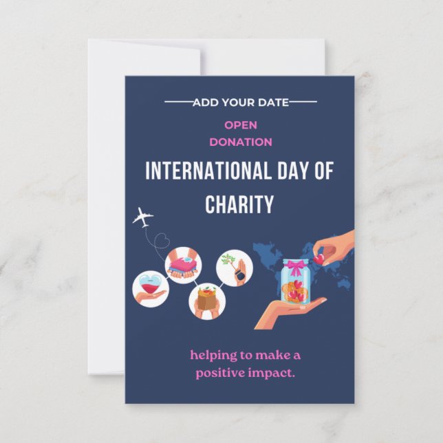 Gilded Hearts: Internationell Charity Day Inbjudningar (Framsida)