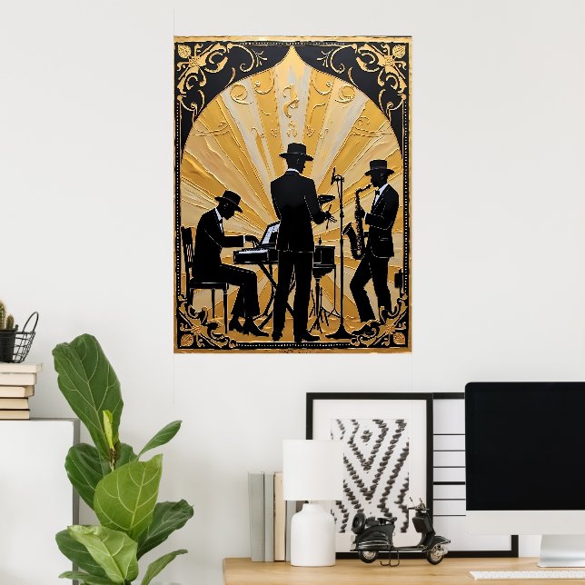 Gilded Jazz Ensemble Poster (Hemmakontoret)