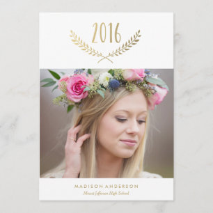Gilded Laurel Studenten Announcement Meddelande